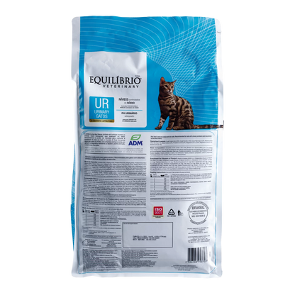 Alimento Equilibrio Veterinary UR Urinary para Gato Adulto
