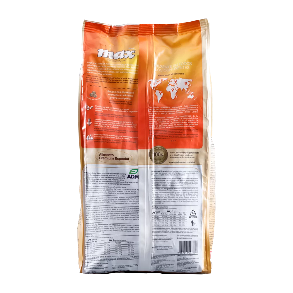 Alimento Max Professional Line Performance para Perros Cachorros sabor a Pollo