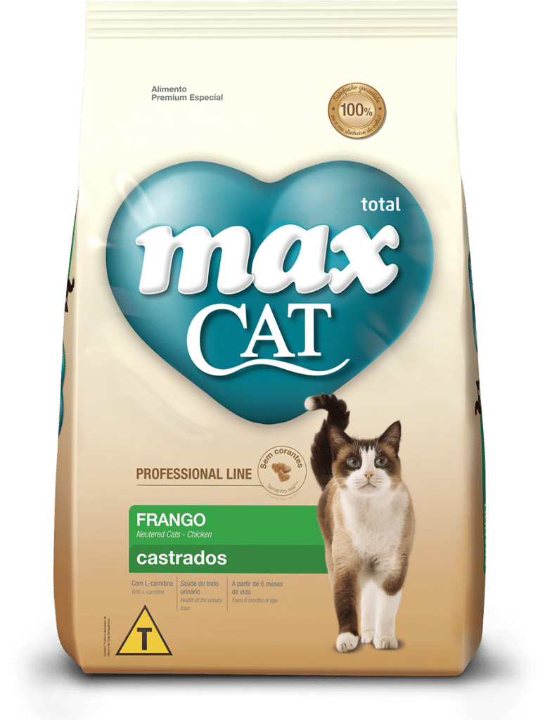 Alimento Max Cat Castrado para Gatos Adultos sabor a Pollo