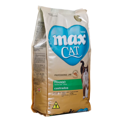 Alimento Max Cat Castrado para Gatos Adultos sabor a Pollo