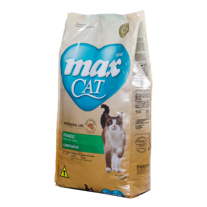 Alimento Max Cat Castrado para Gatos Adultos sabor a Pollo