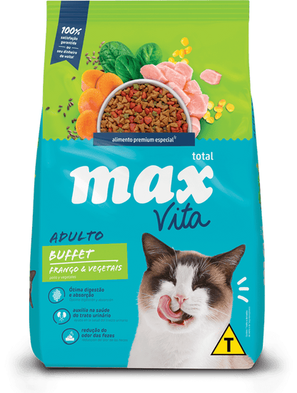 Alimento Max Vita Buffet Pollo y Vegetales para Gatos Adultos