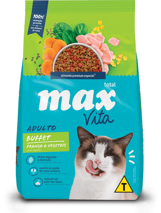 Alimento Max Vita Buffet Pollo y Vegetales para Gatos Adultos