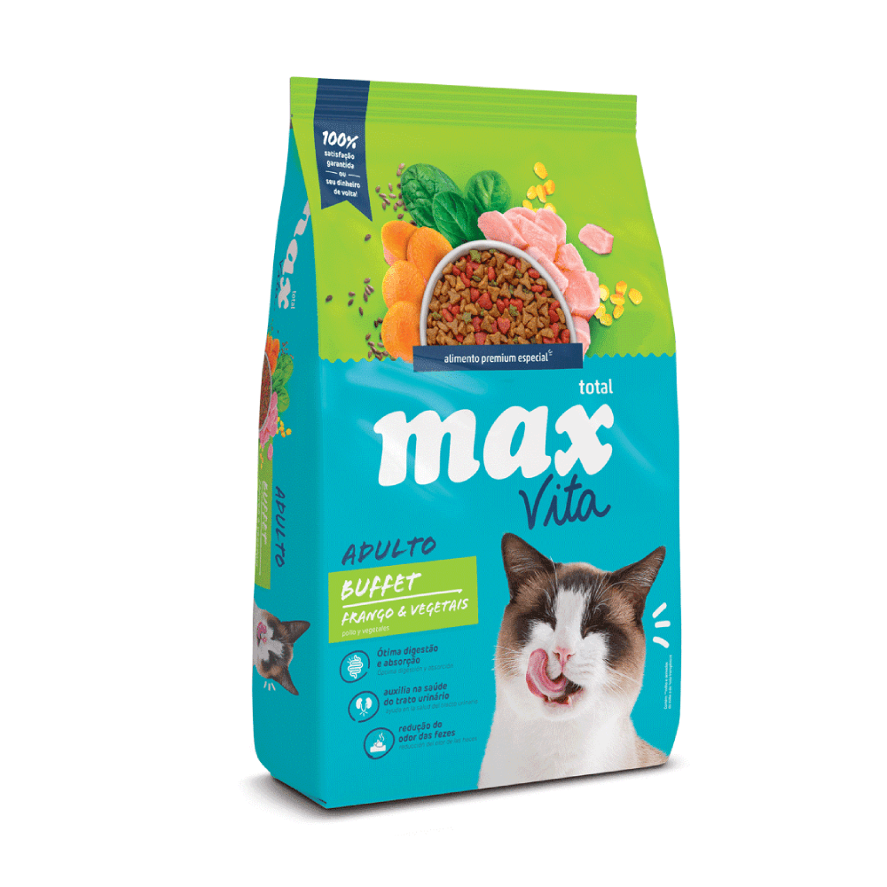 Alimento Max Vita Buffet Pollo y Vegetales para Gatos Adultos