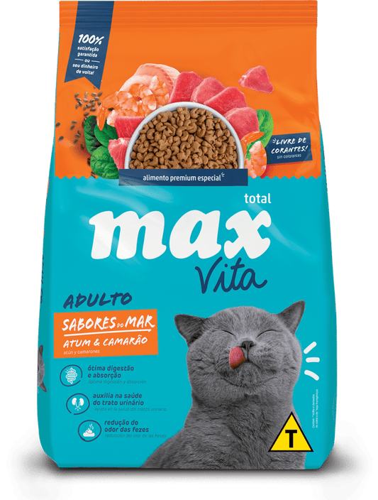 Alimento Max Vita Sabores del mar Atun y Camaron para Gatos Adultos