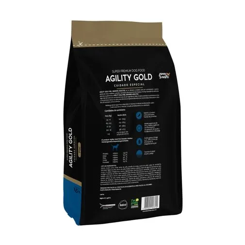 Alimento Agility Gold Grandes Adultos Piel para Perros de Razas Grandes y Medianas