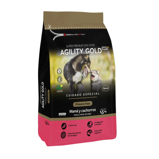 Alimento Agility Gold Mamá y Cachorros para Perros Primera Fase