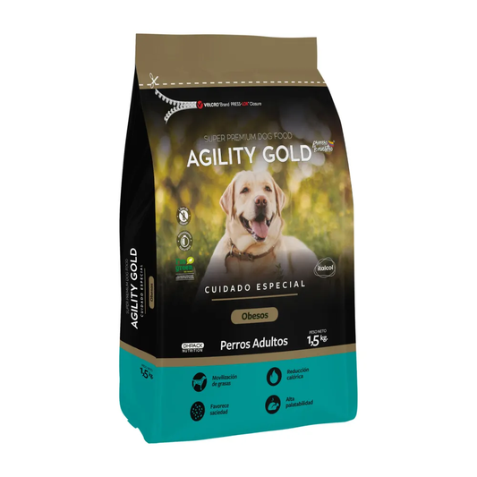 Alimento Agility Gold Obesos para Perros Adultos con Problemas de Peso