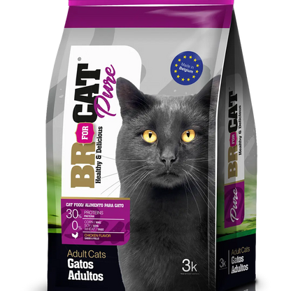 Alimento BR For Cat Pure para Gato Adulto Sabor a Pollo