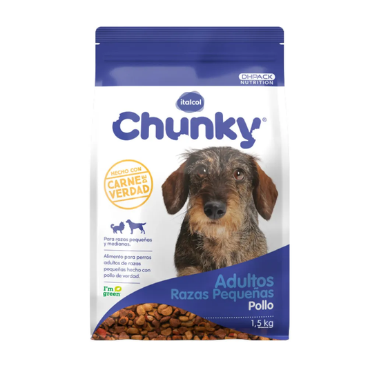 Alimento Chunky Adulto Razas Pequeñas para Perro sabor a Pollo