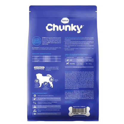 Alimento Chunky Adulto Razas Pequeñas para Perro sabor a Pollo
