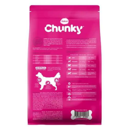 Alimento Chunky Adulto para Perro sabor a Cordero, Arroz y Salmón