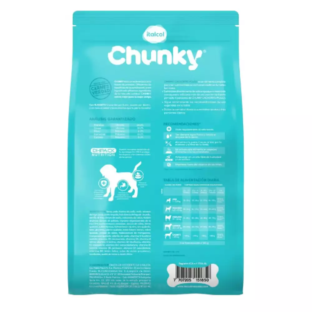 Alimento Chunky Cachorro para Perro Puppy sabor a Pollo