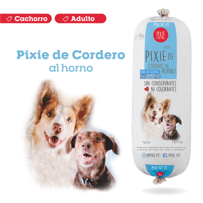 Alimento Congelado Pixie para Perro Sabor Cordero Barf Dieta Horneada
