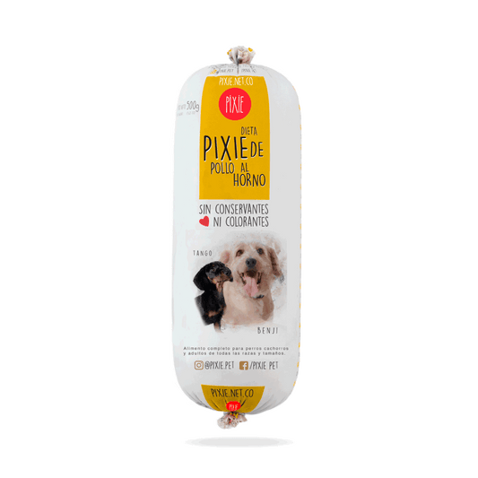 Alimento Congelado Pixie para Perro Sabor Pollo Barf Dieta Horneada