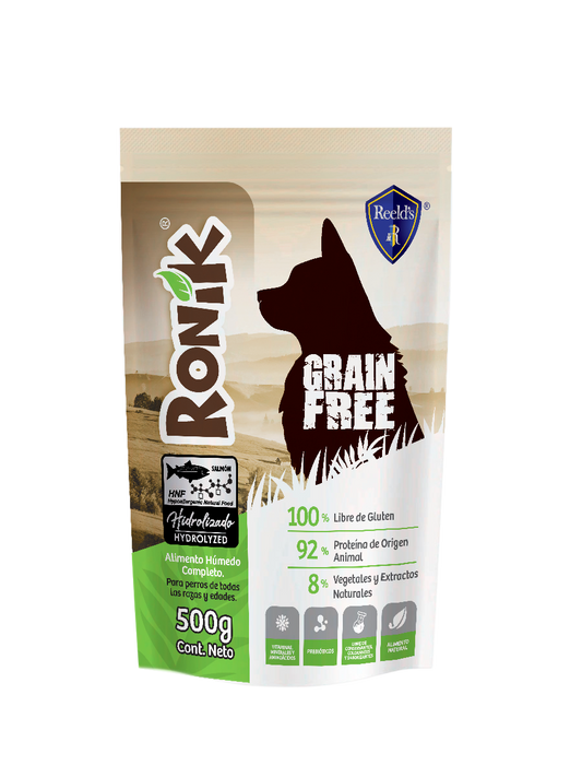 Alimento Húmedo Reelds Ronik Grain Free Hidrolizado Sabor Salmón para Perro