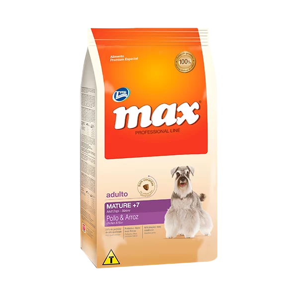 Alimento Max Professional Line Mature para Perro Adulto Mayor Senior 7+ sabor a Pollo