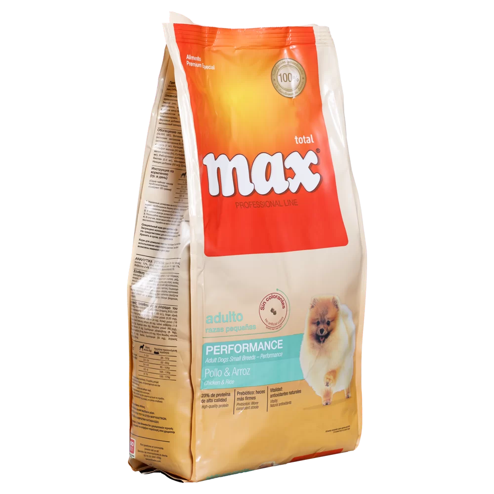 Alimento Max Professional Line Performance para Perros Adultos Razas pequeñas sabor a Pollo