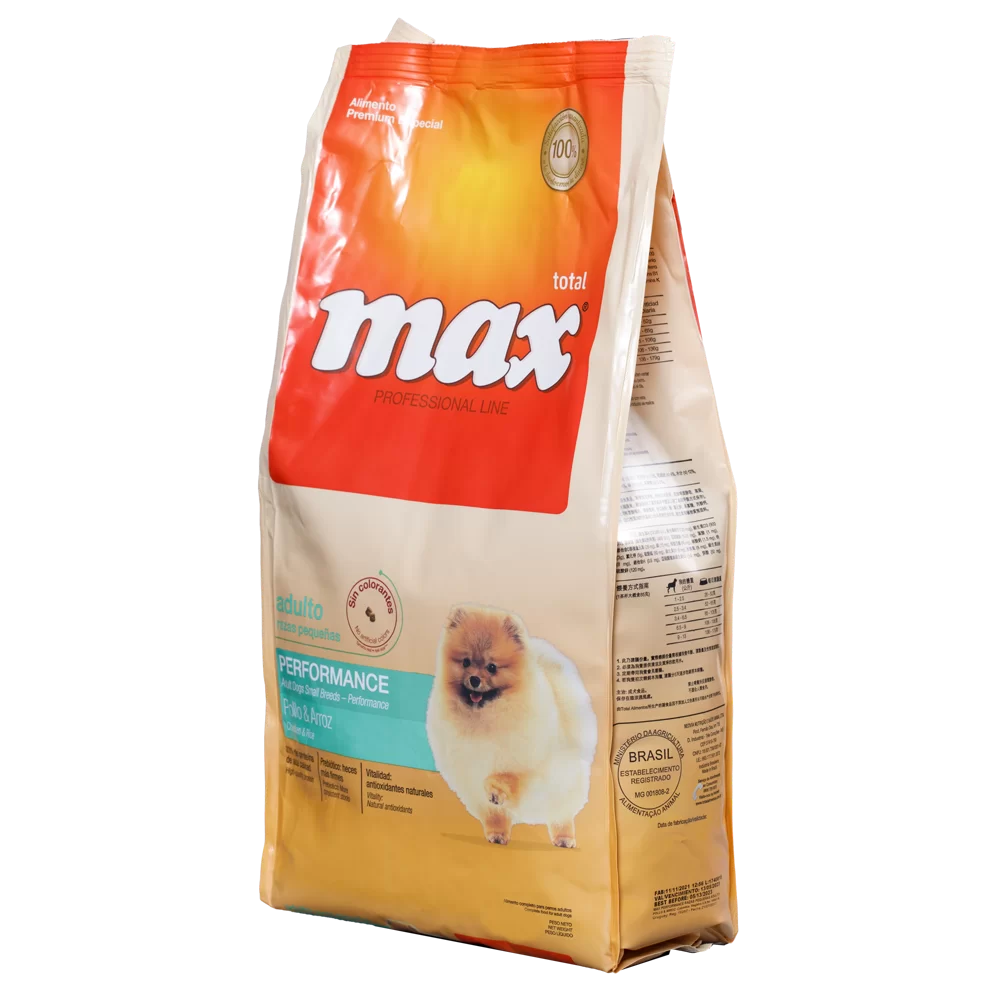Alimento Max Professional Line Performance para Perros Adultos Razas pequeñas sabor a Pollo