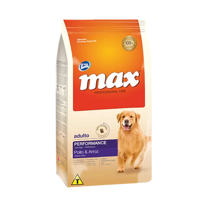 Alimento Max Professional Line Performance para Perros Adultos sabor a Pollo