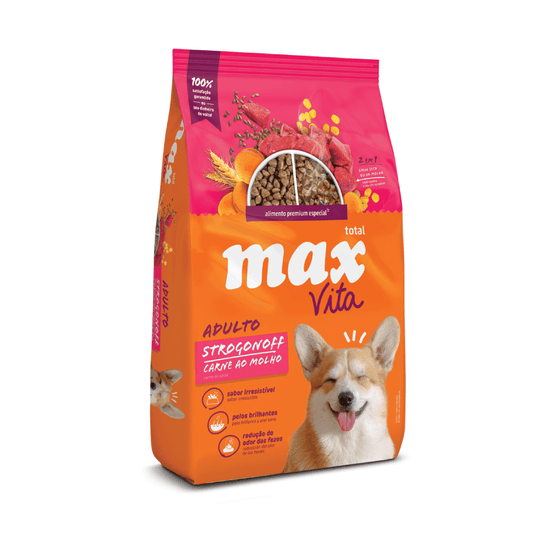 Alimento Max Vita Carne Stronganoff Perro Adulto