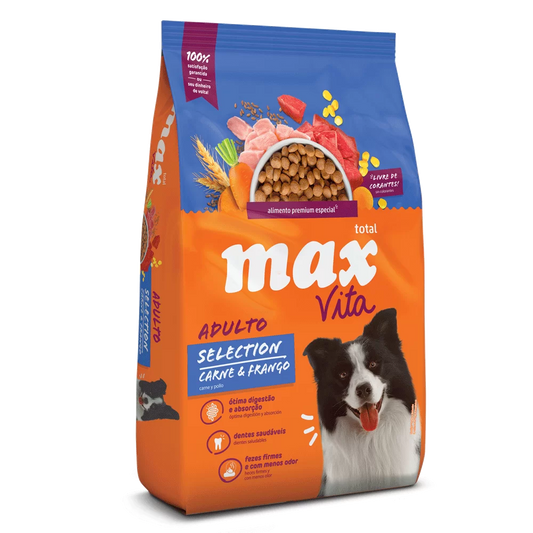 Alimento Max Vita Selection Perro Adulto sabor Carne y Pollo