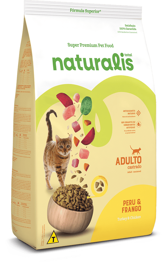 Alimento Naturalis para Gato Adulto Castrado sabor a Pollo y Pavo