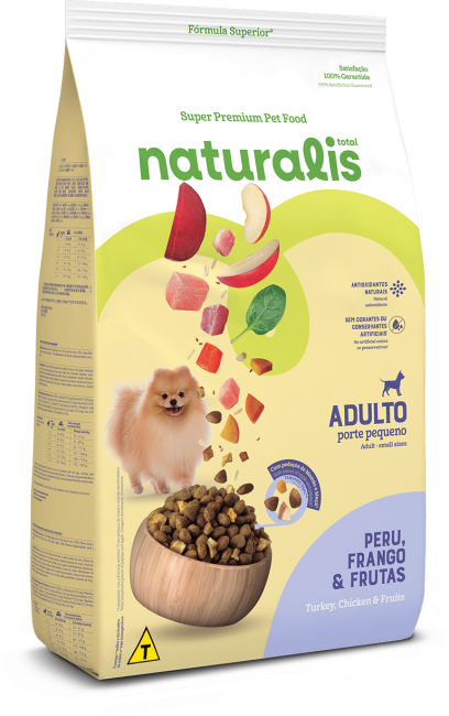 Alimento Naturalis para Perro Adulto Razas Pequeñas sabor Pollo, Pavo y Frutas
