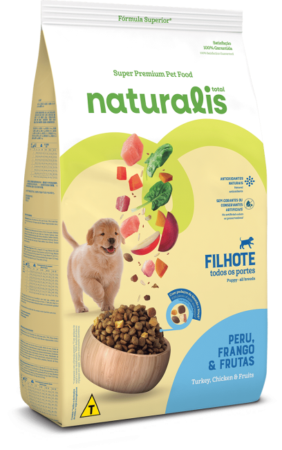 Alimento Naturalis para Perro Cachorro de Todas las Razas Pollo, Pavo y Frutas