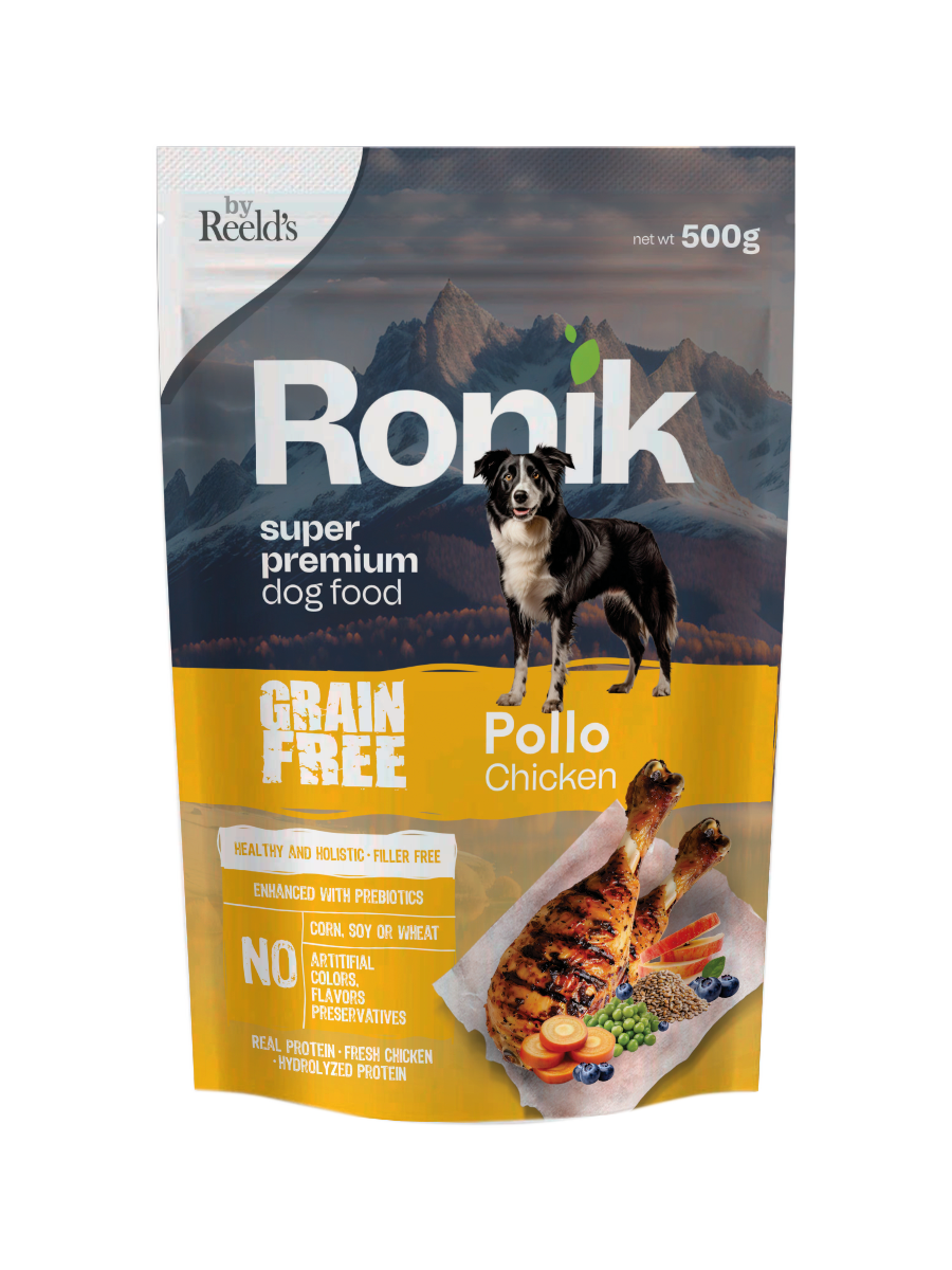 Alimento Húmedo Reelds Ronik Grain Free Sabor Pollo para Perro x 500gr