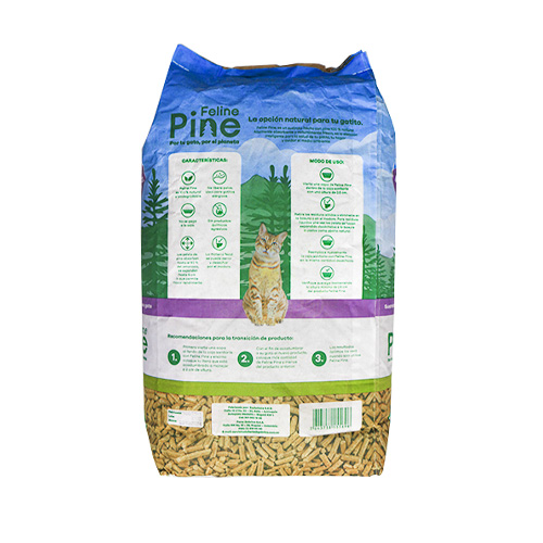 Aseo Arena Ecológica Feline Pine para Gatos