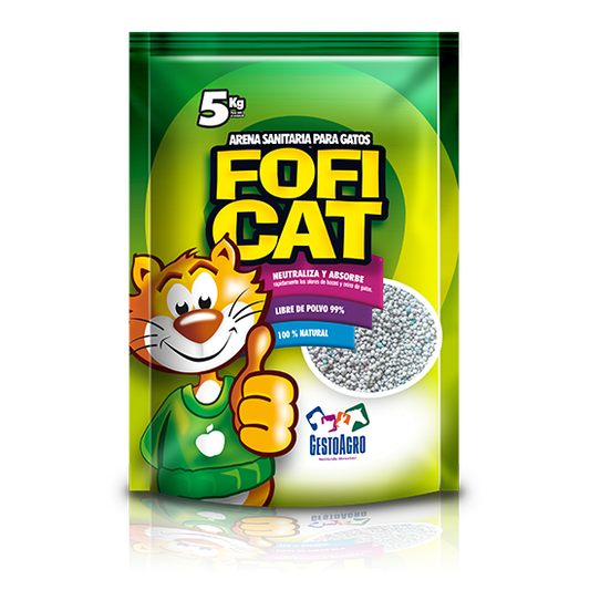Aseo Arena Foficat para Gatos Manzana Verde