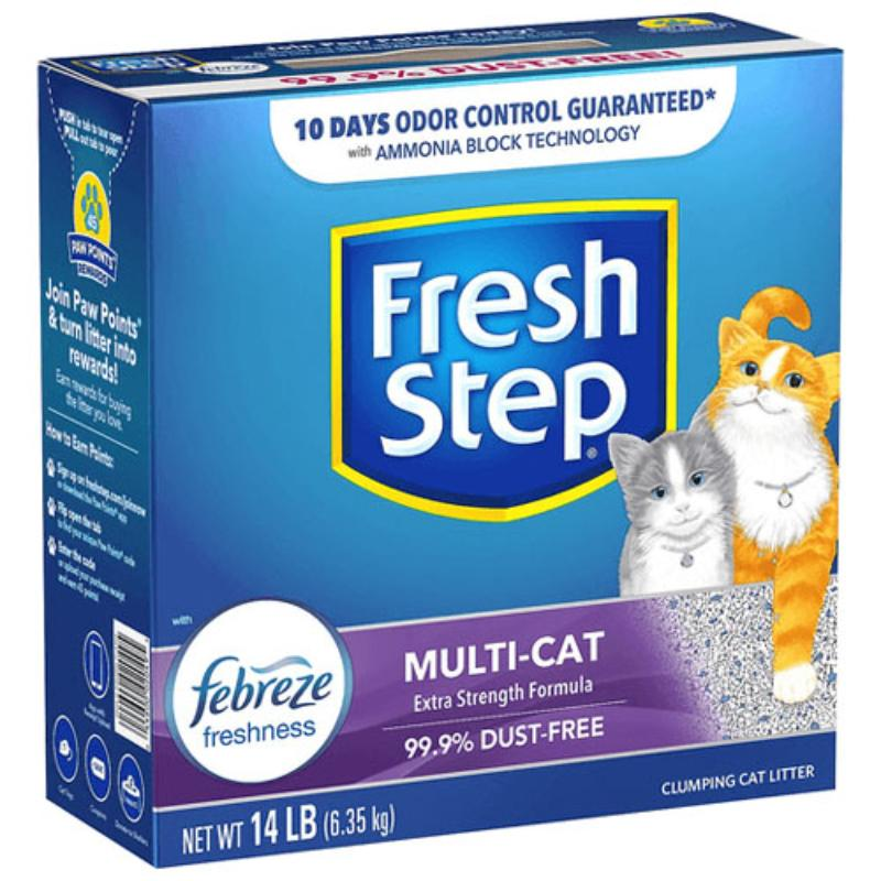 Aseo Arena Fresh Step Multi Cat con Frebreze para Gatos