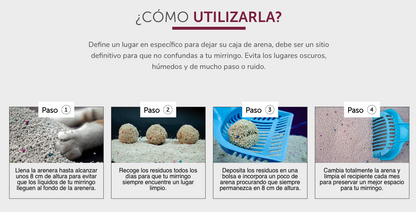 Aseo Arena Mirringo para Gatos