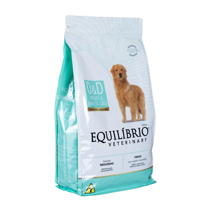 Alimento Equilibrio Veterinary O&D Obesity & Diabetic para Perro Adulto de Todas las Razas