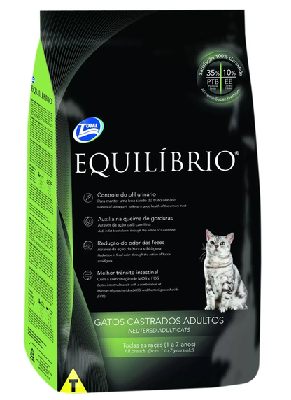 Alimento Equilibrio para Gato Adulto Castrado