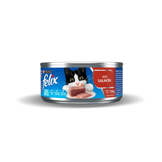 Alimento Húmedo Felix Paté Salmón para Gatos Adultos