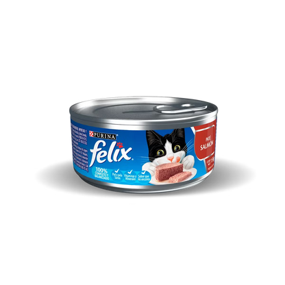 Alimento Húmedo Felix Paté Salmón para Gatos Adultos