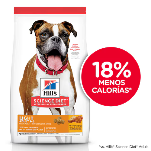 Alimento Hills Light Adult para Perros Adultos Bajo en Calorias