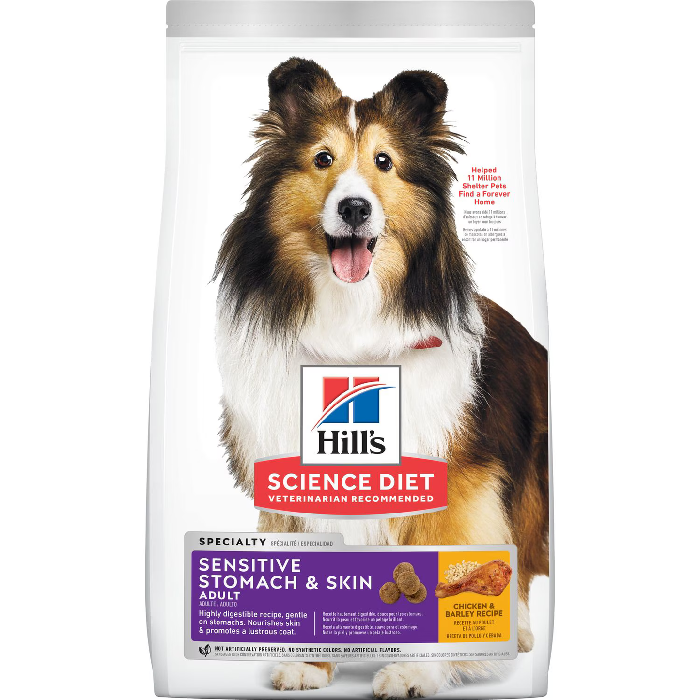 Alimento Hills Sensitive Skin & Stomach Para Perros Adultos