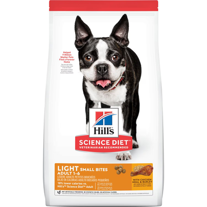 Alimento Hills Adult Light Small Bites para Perros Adultos Bajo en Calorias