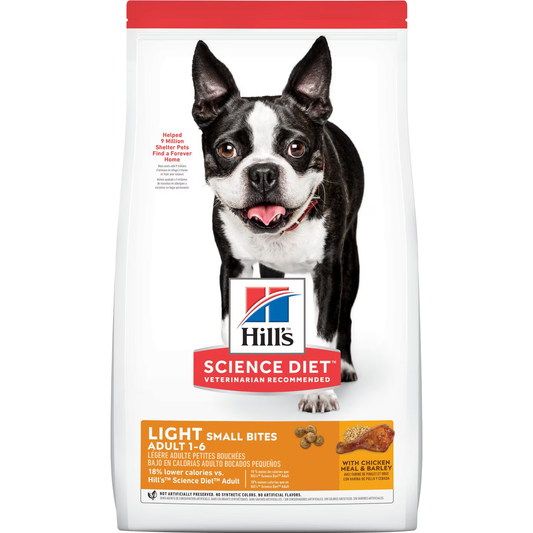Alimento Hills Adult Light Small Bites para Perros Adultos Bajo en Calorias
