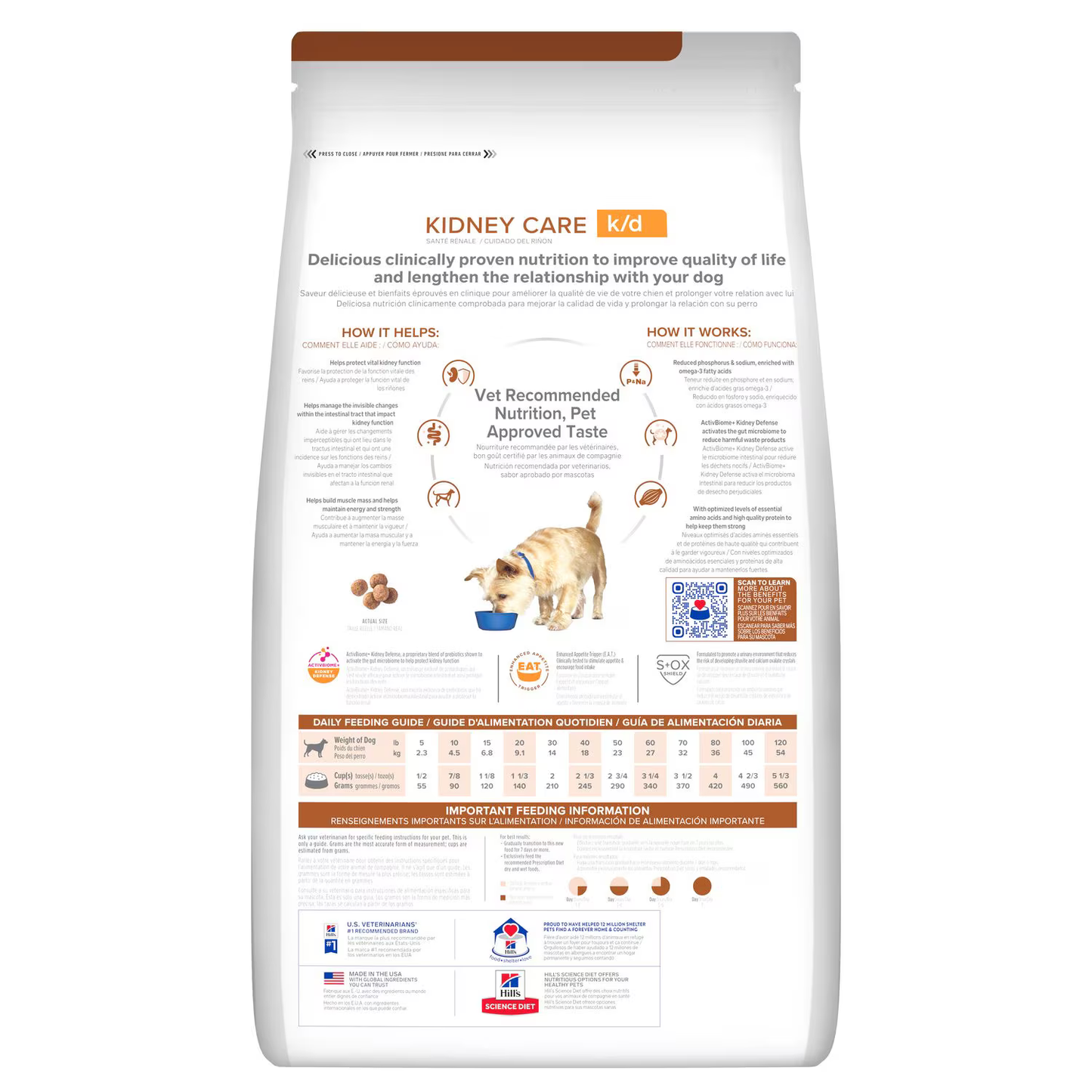 Alimento Hills K/D Kidney Care Para Perros Adultos