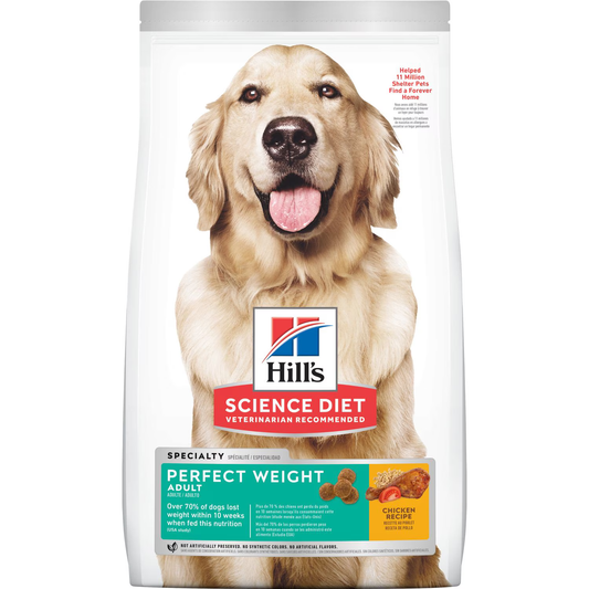 Alimento Hills Perfect Weight para Perro Adulto Control de Peso