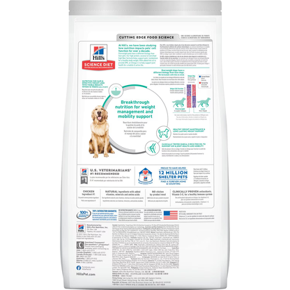 Alimento Hills Perfect Weight para Perro Adulto Control de Peso