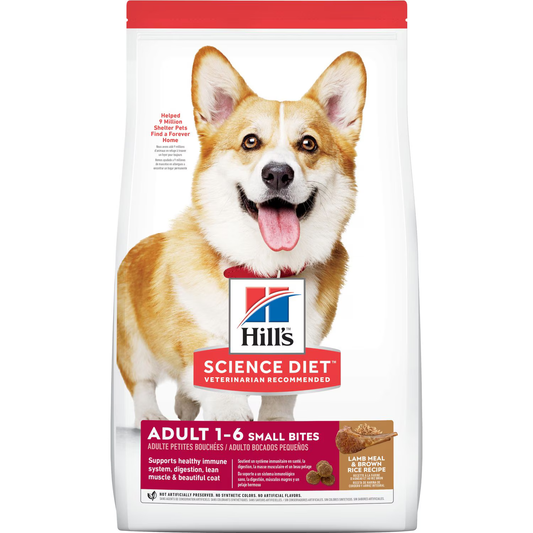 Alimento Hills Adult Small Bites para Perros Adultos Sabor a Cordero y Arroz