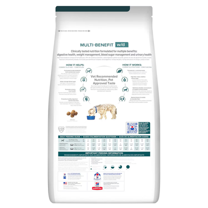 Alimento Hills W/D Multibenefit para Perros Adultos