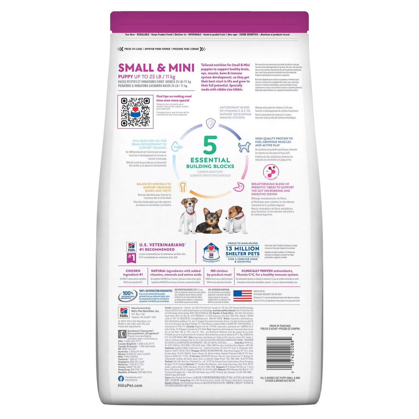 Alimento Hills Small Paws Mini Puppy para Perros Cachorros