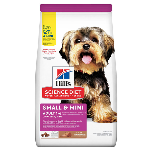 Alimento Hills Small Paws Mini para Perros Adultos Sabor Cordero y Arroz