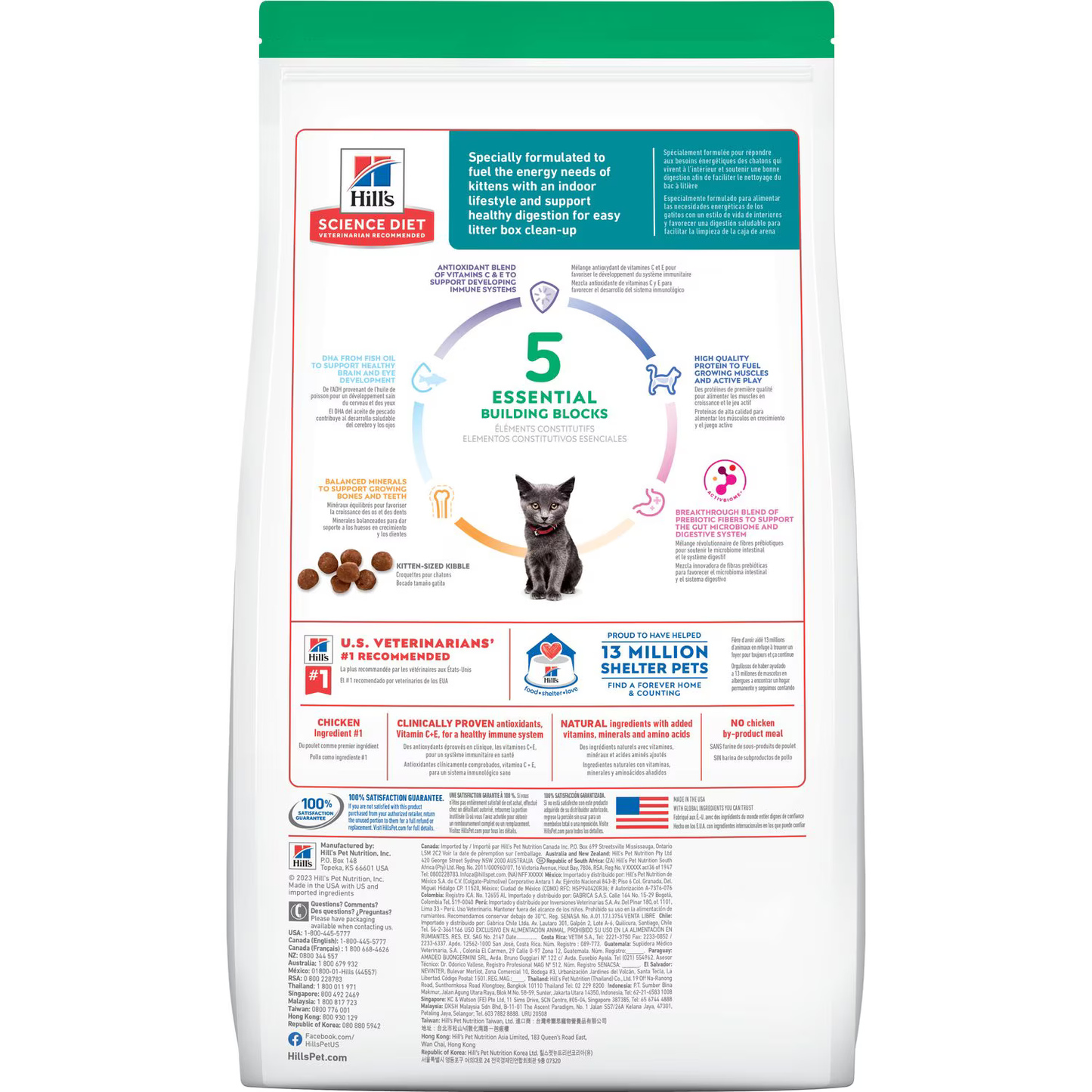 Alimento Hills Kitten Indoor Para Gatitos de Interior